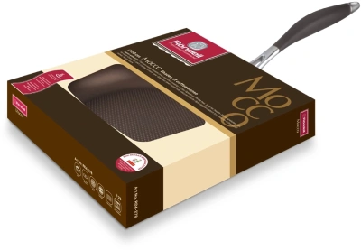 Сковорода Rondell Mocco RDA-278 круглая 28см покрытие: TriTitan ручка несъемная (без крышки) коричневый