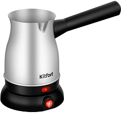 Кофеварка электрическая турка Kitfort КТ-7449 800Вт нержавеющая сталь/черный