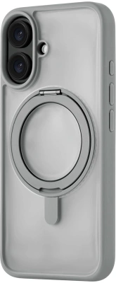 Чехол (клип-кейс) uBear для Apple iPhone 16 Clip 360 with MagSafe серый (CS438GR61RG-I24M)