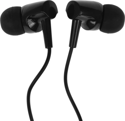 Гарнитура внутриканальные Hoco M112 1.2м черный проводные в ушной раковине