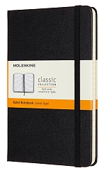 Блокнот Moleskine CLASSIC QP050 Medium 115x180мм 208стр. линейка твердая обложка черный