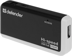 Разветвитель USB 2.0 Defender Quadro Infix 4порт. черный (83504)