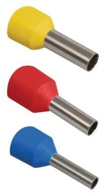 Наконечник IEK Е 1,0-08 1мм2 дл.14.6мм желтый/серый (упак.:100шт) (UGN10-001-D14-08)