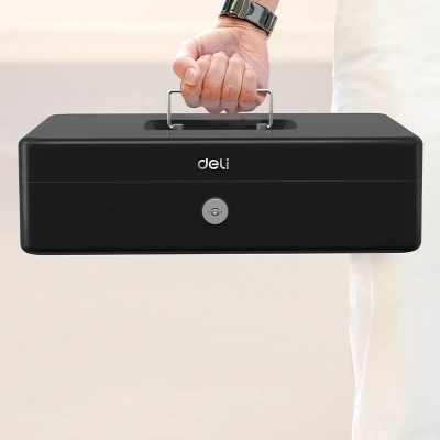 Ящик для денег Deli ET508 85x300x240 черный