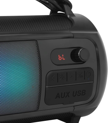 Колонка порт. Hyundai H-PS1025 черный 40W 2.0 BT 10м 3000mAh