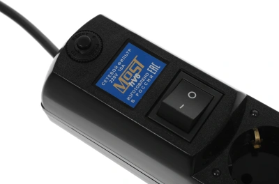 Сетевой фильтр Most HV6 5м (6 розеток) черный (коробка)