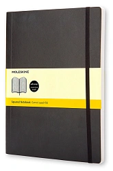 Блокнот Moleskine CLASSIC SOFT QP622 XLarge 190х250мм 192стр. клетка мягкая обложка черный
