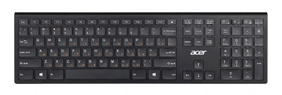 Клавиатура + мышь Acer OKR030 клав:черный мышь:черный USB беспроводная slim Multimedia (ZL.KBDEE.005)