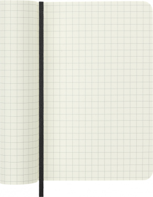 Блокнот Moleskine CLASSIC SOFT QP612 Pocket 90x140мм 192стр. клетка мягкая обложка черный