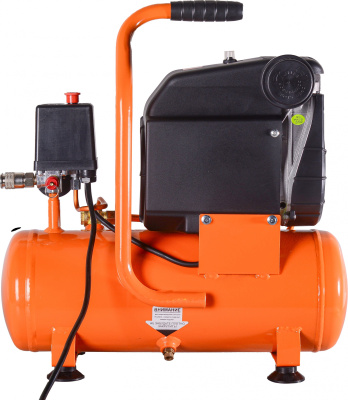 Компрессор поршневой Вихрь КП-165/10 безмасляный 165л/мин 10л 950Вт оранжевый/черный
