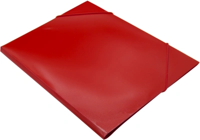 Папка на резинке Silwerhof Eco A4 пластик 0.5мм кор.15мм красный