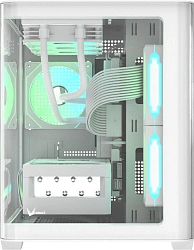 Корпус Formula Crystal U2M Floe белый без БП mATX 1xUSB3.0 audio bott PSU