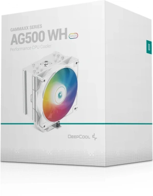 Устройство охлаждения(кулер) Deepcool AG500 Wh ARGB Soc-AM5/AM4/1200/1700/1851 белый 4-pin 29.4dB Al+Cu 240W 861gr Ret (R-AG500-WHANMN-G)