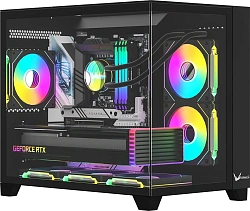 Корпус Formula Crystal Z9ML Floe черный без БП mATX 1xUSB3.0 1xUSB3.1 audio bott PSU