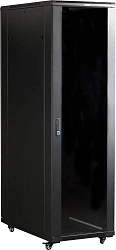 Шкаф серверный Lanmaster (TWT-CBB-32U-6X10-G1) напольный 32U 600x1000мм пер.дв.стекл задн.дв.двуст. 2 бок.пан. 800кг черный