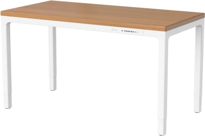 Стол для компьютера Cactus CS-ET-WWD с электроприводом столешница МДФ белый дуб молочный каркас белый 160x75x80см (CS-ET-WWD)