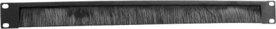 Кабельный органайзер Горизонтальный ЦМО ГКО-Щ-1-9005 щетки 1U шир.:19" глуб.:18.5мм