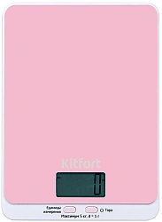 Весы кухонные электронные Kitfort KT-803-2 макс.вес:5кг розовый