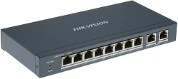 Коммутатор Hikvision DS-3E0310P-E/M 8x100Мбит/с 1x1Гбит/с 8PoE+ 60W неуправляемый