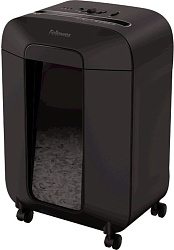 Шредер Fellowes PowerShred LX85 черный (секр.P-4) фрагменты 12лист. 19лтр. скрепки скобы пл.карты