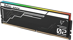 Память DDR5 2x16GB 6400MHz Netac NTS2D5P64DP-32K Shadow II RGB RTL Gaming PC5-51200 CL32 DIMM ECC 288-pin 1.35В kit с радиатором Ret