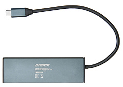 Стыковочная станция Digma HUB-2U3.0CCR-UC-G (HUB-2U3.0СCR-UC-G)