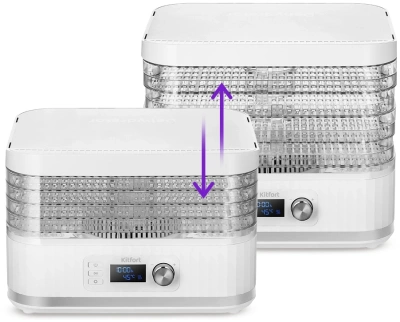 Сушка для фруктов и овощей Kitfort КТ-1959 5под. 450Вт белый