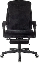 Кресло руководителя Бюрократ T-9950MSG-F Fabric черный Light-20 крестов. пластик подст.для ног