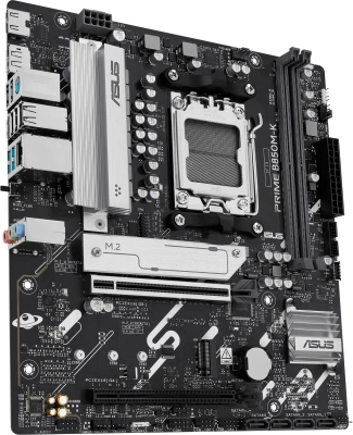 Материнская плата Asus PRIME B850M-K SocketAM5 AMD B850 2xDDR5 mATX AC`97 8ch(7.1) 2.5Gg RAID+HDMI+DP