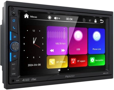 Автомагнитола Prology MPV-370 2DIN 4x55Вт v4.2 AUX 7" 2 ПДУ (PRMPV370)