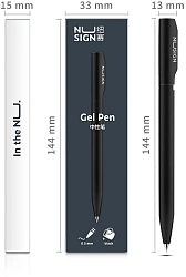 Ручка гелев. Deli Nusign (NS552GREY) серый d=0.5мм черн. черн. кор.карт. автом.