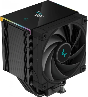 Устройство охлаждения(кулер) Deepcool AK500 Digital Soc-AM5/AM4/1200/1700/1851 черный 4-pin 25.9-28dB Al+Cu LCD 240W 1291gr Ret (R-AK500-BKADMN-G)