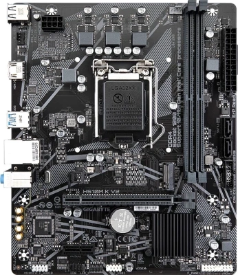 Материнская плата Gigabyte H510M K V2 2.0 Soc-1200 Intel Q470 2xDDR4 mATX AC`97 8ch(7.1) GbLAN+HDMI
