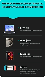 Мобильный аккумулятор Romoss PPU20 20000mAh QC/PD 130W 5A USB-A/2xUSB-C серый (6958377523018)