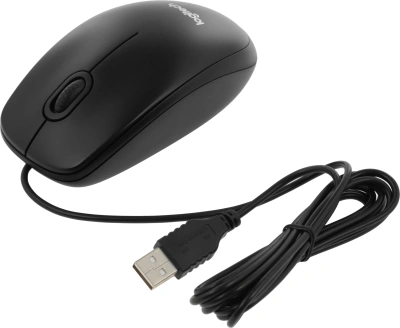 Мышь Logitech B100 черный оптическая 1000dpi USB 2but (910-006605)