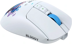 Мышь A4Tech Bloody R73 Pro белый/рисунок оптическая 26000dpi беспров. USB/USB-C 7but (R73 PRO NYX MIRAGE)