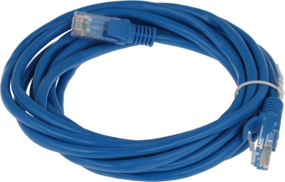 Патч-корд Premier PP12-3M/B 1000Гбит/с UTP 4 пары cat.5E CCA molded 3м синий RJ-45 (m)-RJ-45 (m)