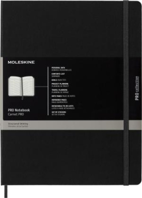 Блокнот Moleskine PROFESSIONAL PROPFNTB4HBK XLarge 190х250мм 192стр. твердая обложка черный