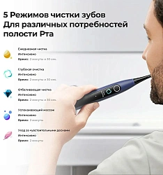 Набор электрических зубных щеток Oclean X Lite Duo Set N1801 синий/серый