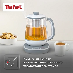 Чайник электрический Tefal BJ551B10 1.5л. белый корпус: стекло/пластик (7211004581)
