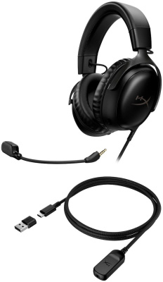 Наушники с микрофоном HyperX Cloud III черный 1.2м мониторные оголовье (727A8AA)