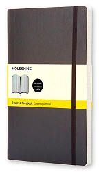 Блокнот Moleskine CLASSIC SOFT QP617 Large 130х210мм 192стр. клетка мягкая обложка черный