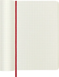 Блокнот Moleskine CLASSIC SOFT QP617F2 Large 130х210мм 192стр. клетка мягкая обложка красный