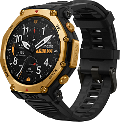 Смарт-часы Amazfit T-rex 3 Pro A2444 48мм 1.5" AMOLED корп.золотистый рем.черный разм.брасл.:22мм (1747223)