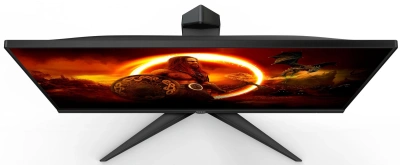 Монитор AOC 23.8" Value Line Q24G2A черный/красный IPS LED 16:9 HDMI M/M матовая HAS Piv 350cd 178гр/178гр 2560x1440 165Hz FreeSync Premium DP QHD 4.78кг