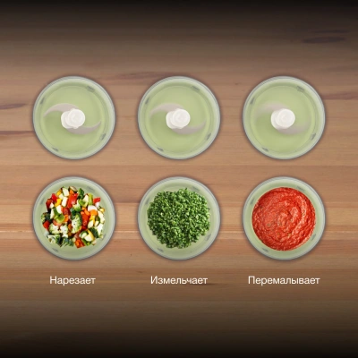 Измельчитель электрический Hyundai HYC-P3108 0.8л. 300Вт черный/зеленый