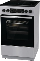 Плита Электрическая Gorenje GEC5C41SG серый стеклокерамика (без крышки)