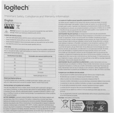 Наушники с микрофоном Logitech H570e черный 1.9м накладные USB оголовье (981-000575)