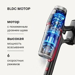 Пылесос Rondell RDE-2071 650Вт черный/красный