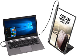 Монитор Asus 15.6" ZenScreen MB16ACE темно-серый IPS LED 16:9 матовая 220cd 178гр/178гр 1920x1080 60Hz FHD USB 0.8кг